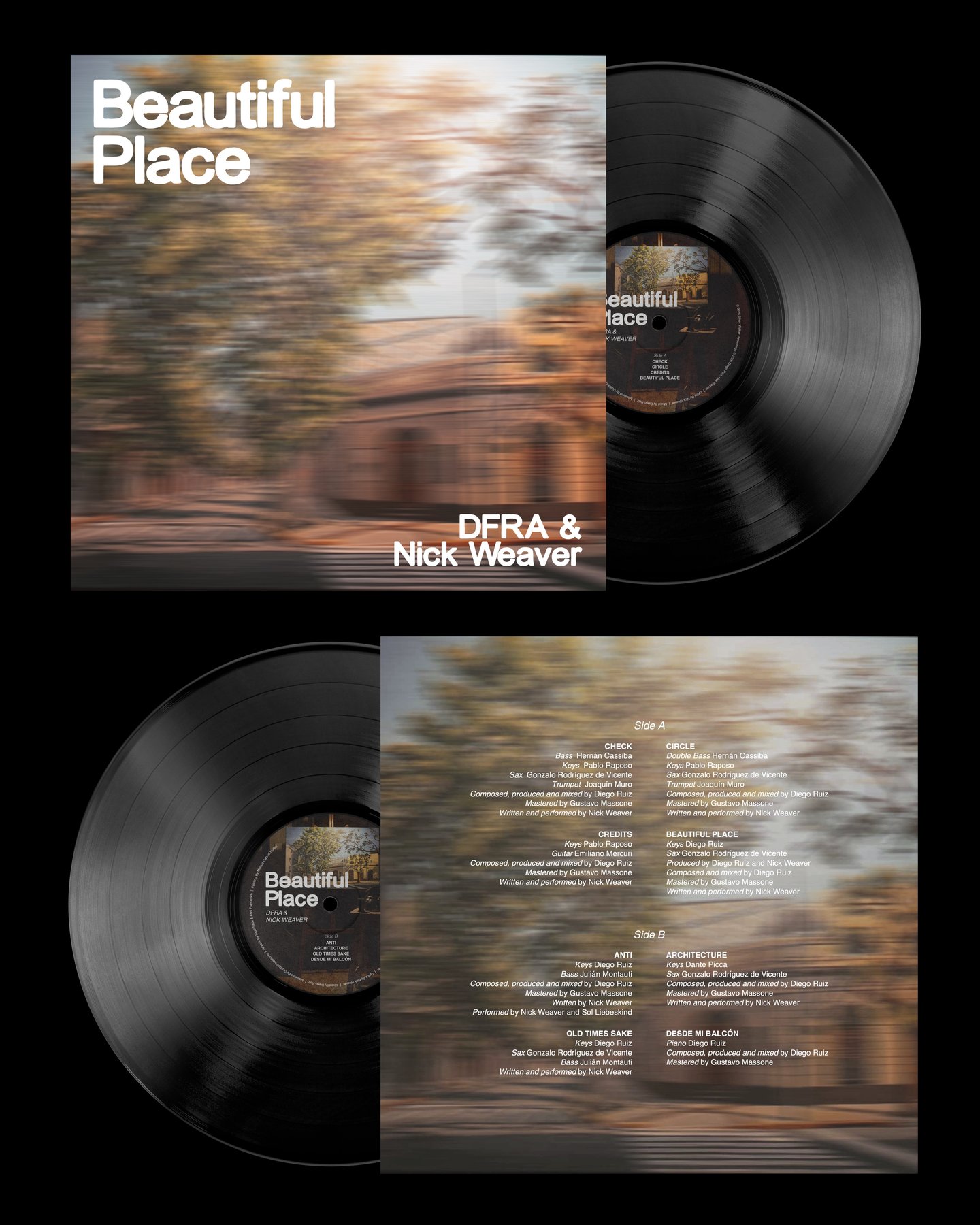 Beautiful Place — packaging de vinilo, tapa y contratapa