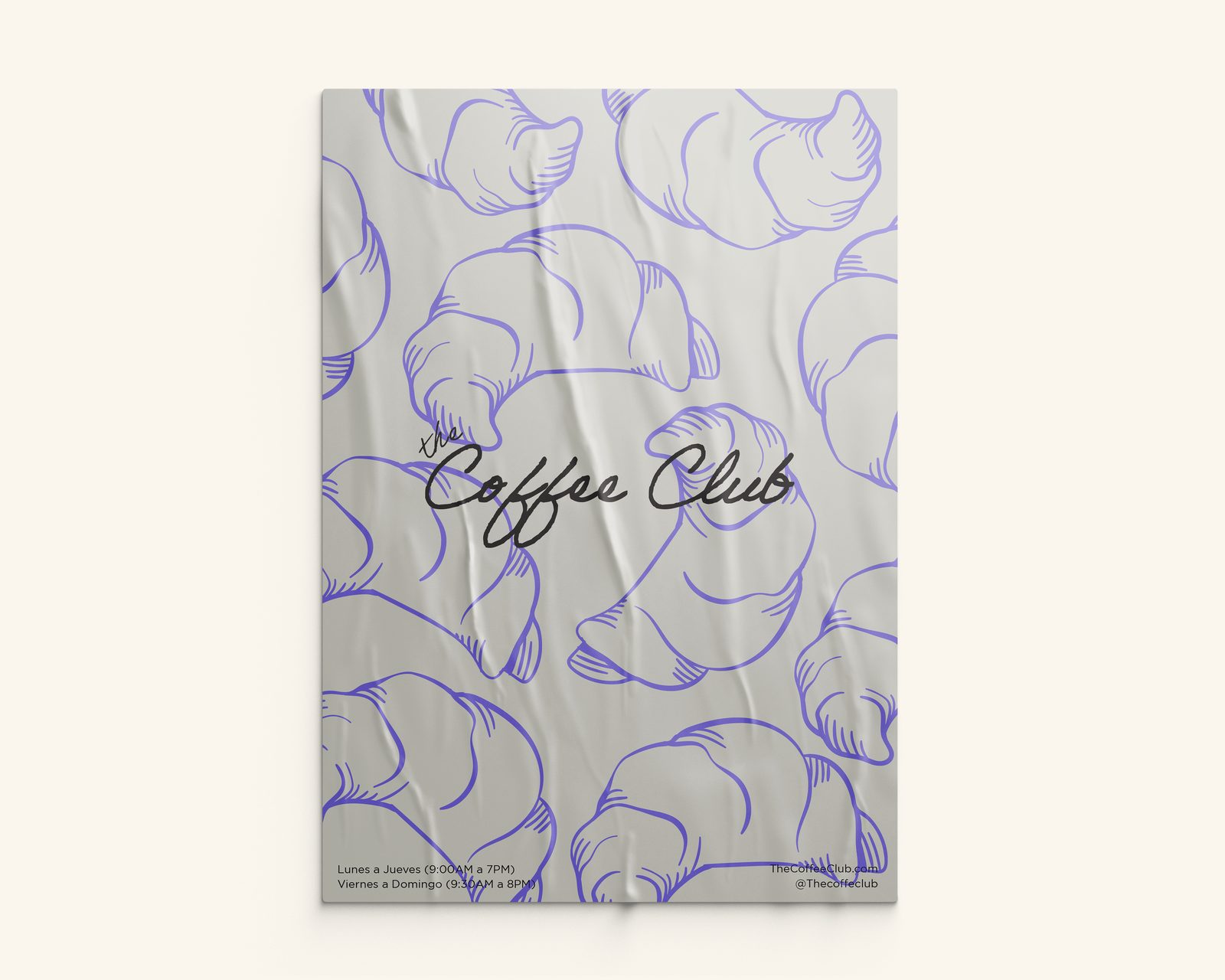 The Coffee Club — poster de croissants
