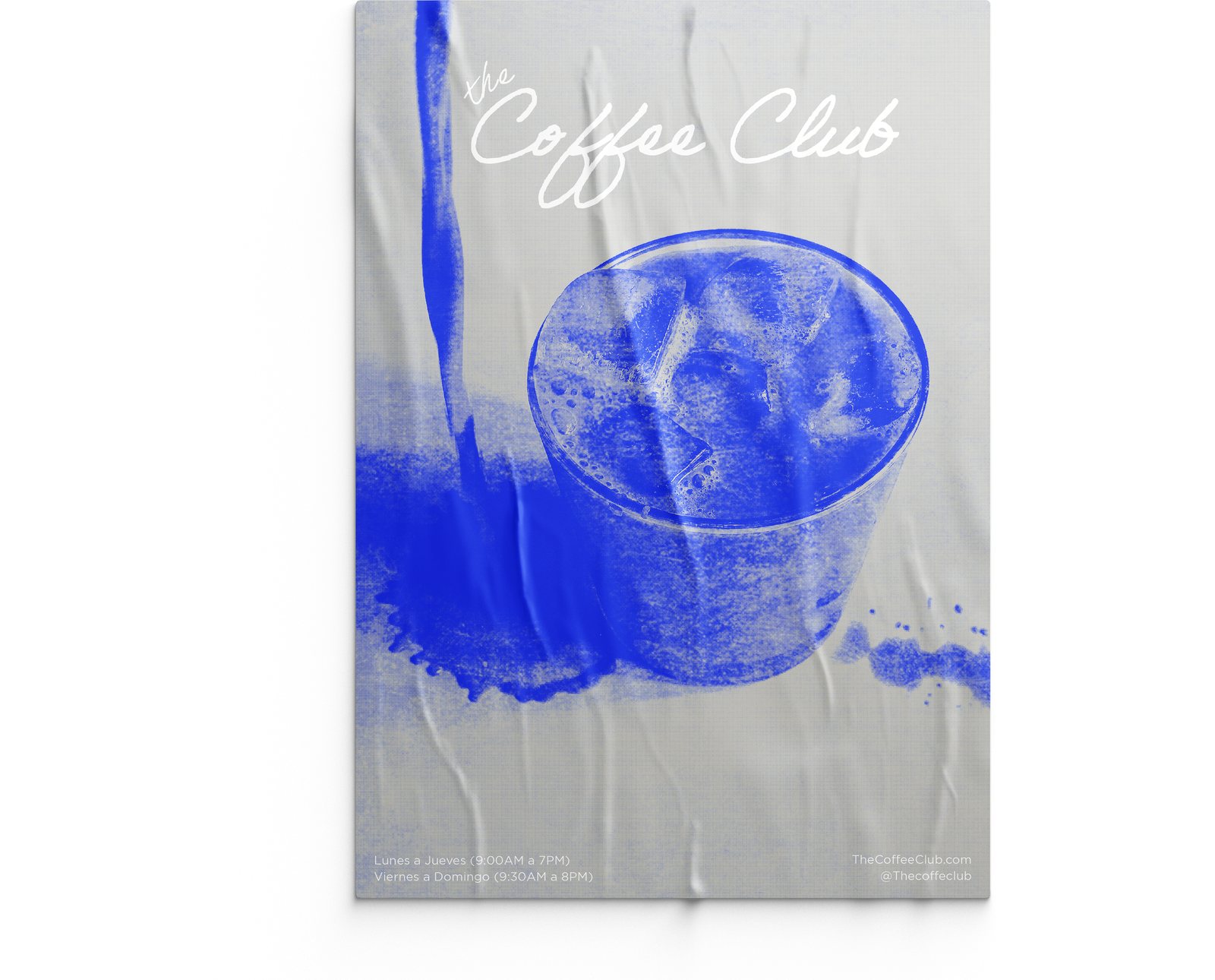 The Coffee Club — poster de café helado