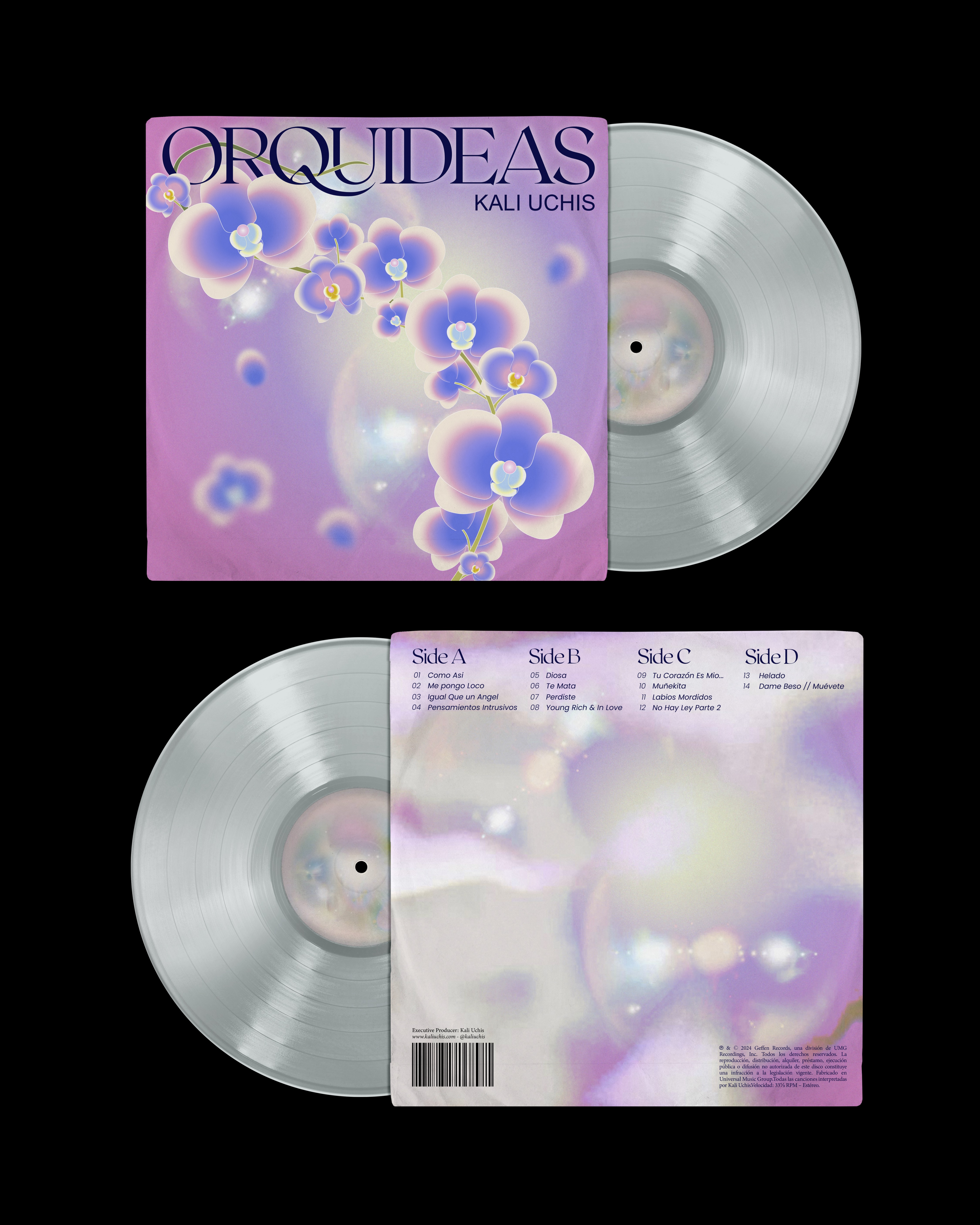 Orquideas — Kali Uchis, packaging de vinilo