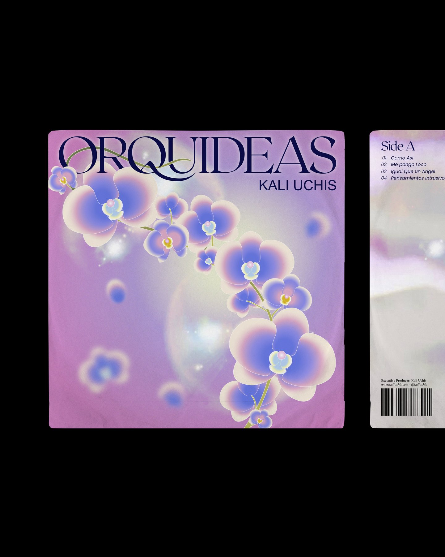 Orquideas — Kali Uchis, detalle de tapa y Side A